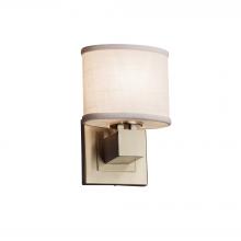 Justice Design Group FAB-8707-30-WHTE-NCKL - Aero ADA 1-Light Wall Sconce (No Arms)