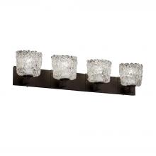 Justice Design Group GLA-8924-30-LACE-DBRZ - Modular 4-Light Bath Bar