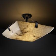 Justice Design Group FAL-9634-25-DBRZ-LED-6000 - 36" Semi-Flush Bowl w/ Tapered Clips