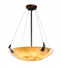 Justice Design Group FAL-9642-35-DBRZ-LED-5000 - 24" Pendant Bowl w/ Tapered Clips