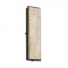 Justice Design Group FSN-7565W-MROR-MBLK - Avalon 24" ADA Outdoor/Indoor LED Wall Sconce