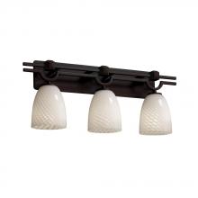 Justice Design Group FSN-8503-10-WEVE-CROM - Argyle 3-Light Bath Bar