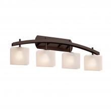 Justice Design Group FSN-8594-55-FRCR-DBRZ - Archway 4-Light Bath Bar