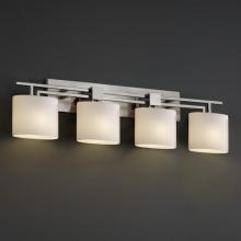 Justice Design Group FSN-8704-30-WEVE-NCKL - Aero 4-Light Bath Bar