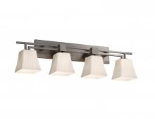 Justice Design Group FSN-8704-40-MROR-NCKL - Aero 4-Light Bath Bar