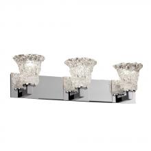 Justice Design Group GLA-8923-20-LACE-DBRZ - Modular 3-Light Bath Bar