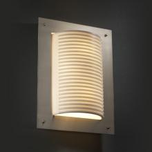 Justice Design Group PNA-5563-SLAT-MBLK-LED-2000 - Framed Rectangle 4-Sided Wall Sconce (ADA)