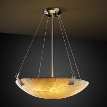 Justice Design Group PNA-9641-35-BANL-NCKL-LED-3000 - 18" Pendant Bowl w/ Tapered Clips