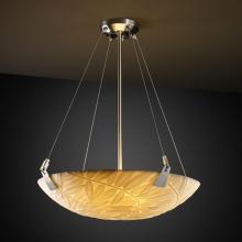 Justice Design Group PNA-9641-35-BMBO-MBLK-LED-3000 - 18" Pendant Bowl w/ Tapered Clips