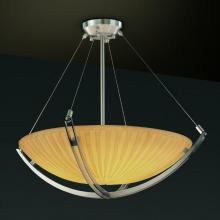 Justice Design Group PNA-9722-35-WFAL-NCKL-LED-5000 - 24" Pendant Bowl w/ Crossbar