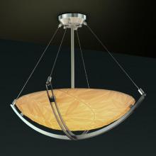 Justice Design Group PNA-9727-35-BMBO-MBLK-LED-6000 - 48" Pendant Bowl w/ Crossbar