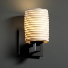 Justice Design Group POR-8921-10-SAWT-MBLK - Modular 1-Light Wall Sconce