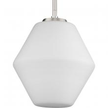 Progress P500409-009 - Copeland Collection One-Light Brushed Nickel Mid-Century Modern Pendant