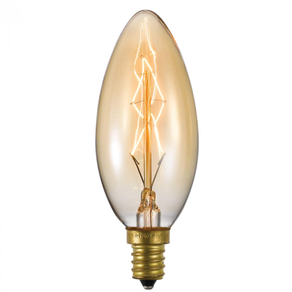 E12 120V, 25W Candelabra Bulb