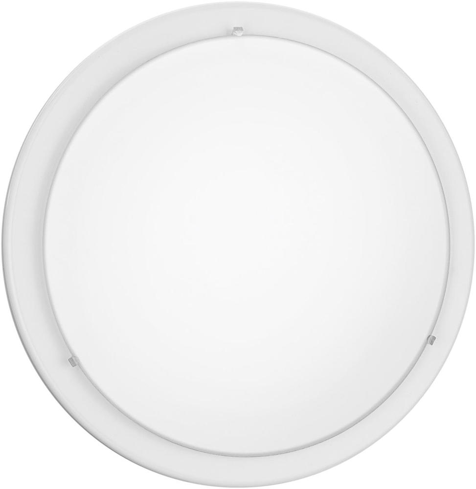 1x100W Ceiling Light w/ White finish & Satin Glass