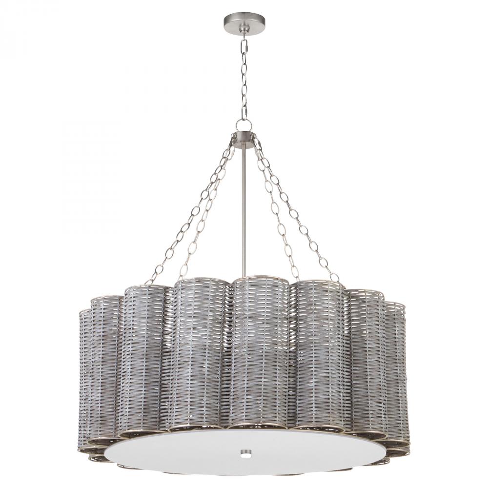 Boracay Chandelier|Pale Grey|Nickel