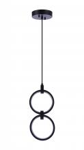 Craftmade 59392-FB-LED - Context 2 Light LED Pendant in Flat Black