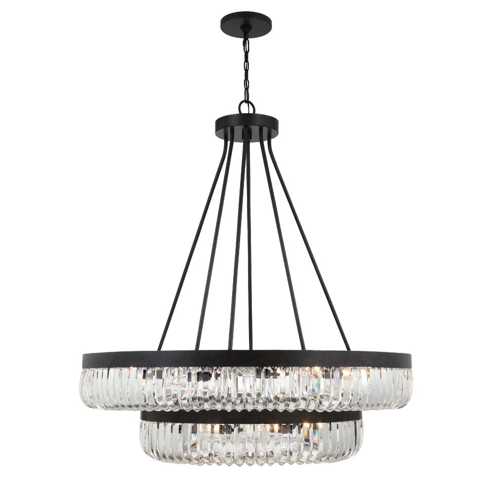 Alister 26 Light Charcoal Bronze Chandelier