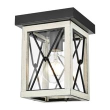 DVI DVP43374BK+BIW-CL - County Fair Outdoor Flush Mount