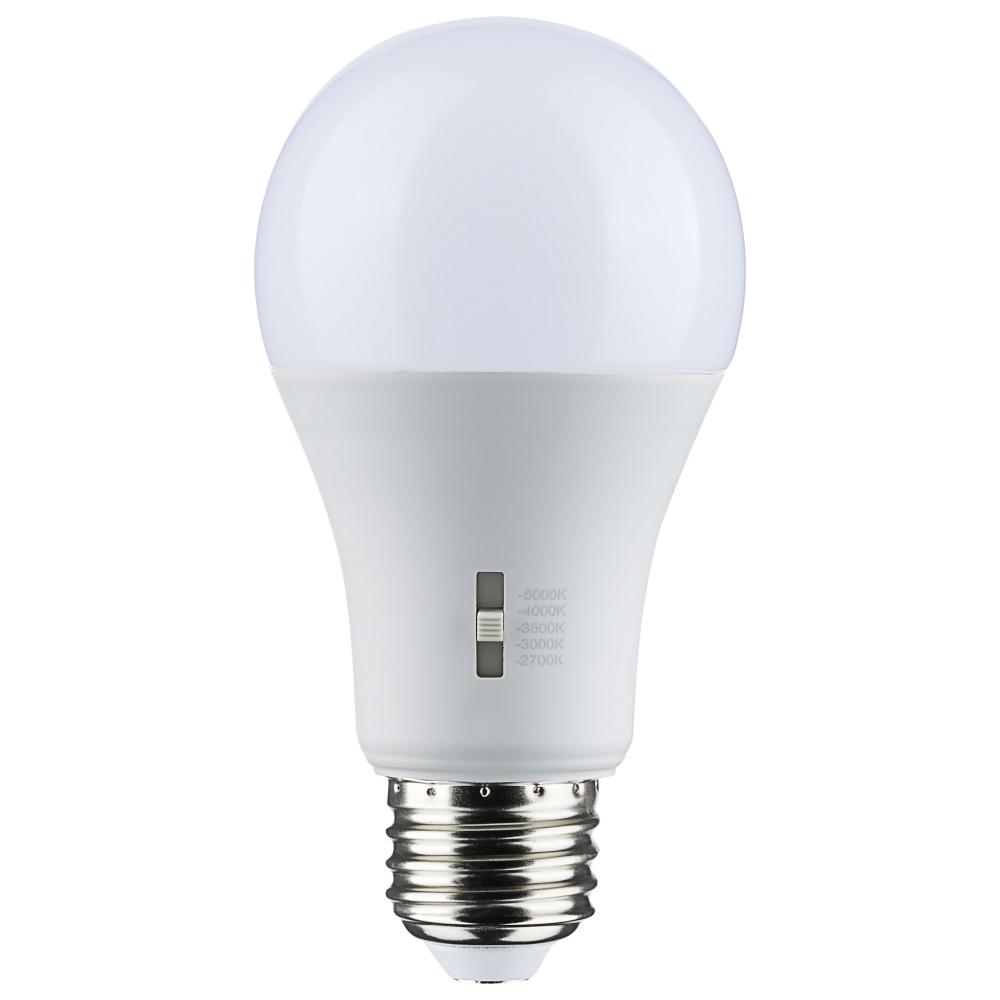 14 Watt A19 LED; Medium Base; CCT Selectable; 120 Volt; White Finish