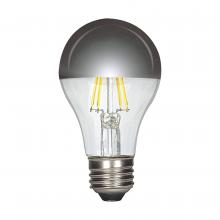 Satco Products Inc. S12421 - 6 Watt A19 LED; Silver Crown; Medium base; 2700K; 90 CRI; 120 Volt