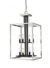 Z-Lite 456-8BN-BK - 8 Light Chandelier