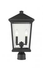 Z-Lite 568PHBR-BK - 2 Light Outdoor Post Mount Fixture