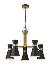 Z-Lite 728-5MB-HBR - 5 Light Chandelier