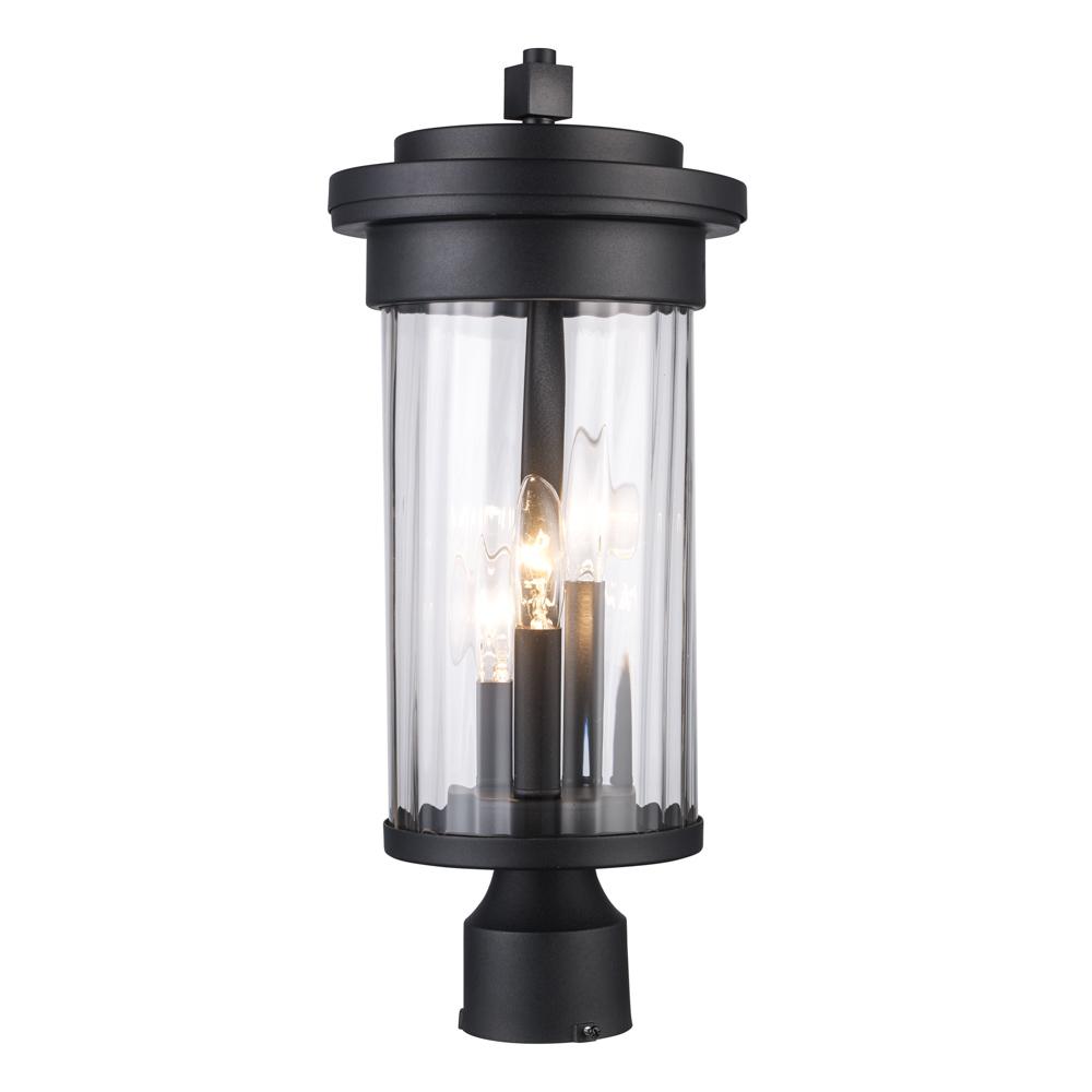 Carmel Post Lanterns Black