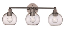 Trans Globe 22223 BN - Grand Collection 3-Light Globe Shaded Vanity Wall Light