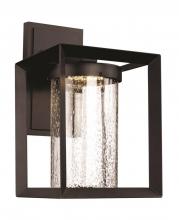 Trans Globe LED-50162 BK - Taylor 15" Wall Lantern with Integrated LED Light