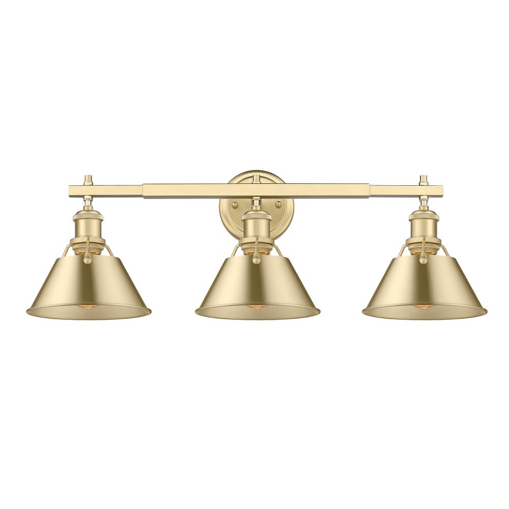 Orwell 3-Light Vanity Light in Brushed Champagne Bronze