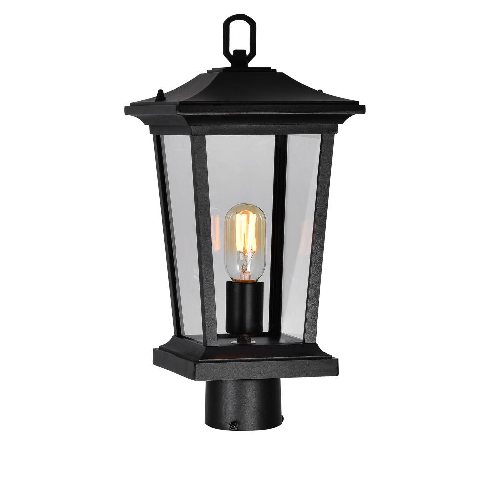 Leawood 1 Light Black Outdoor Lantern Head