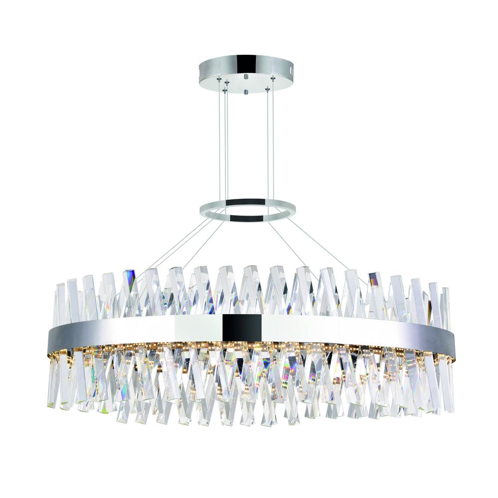 Glace LED Chandelier With Chrome Finish