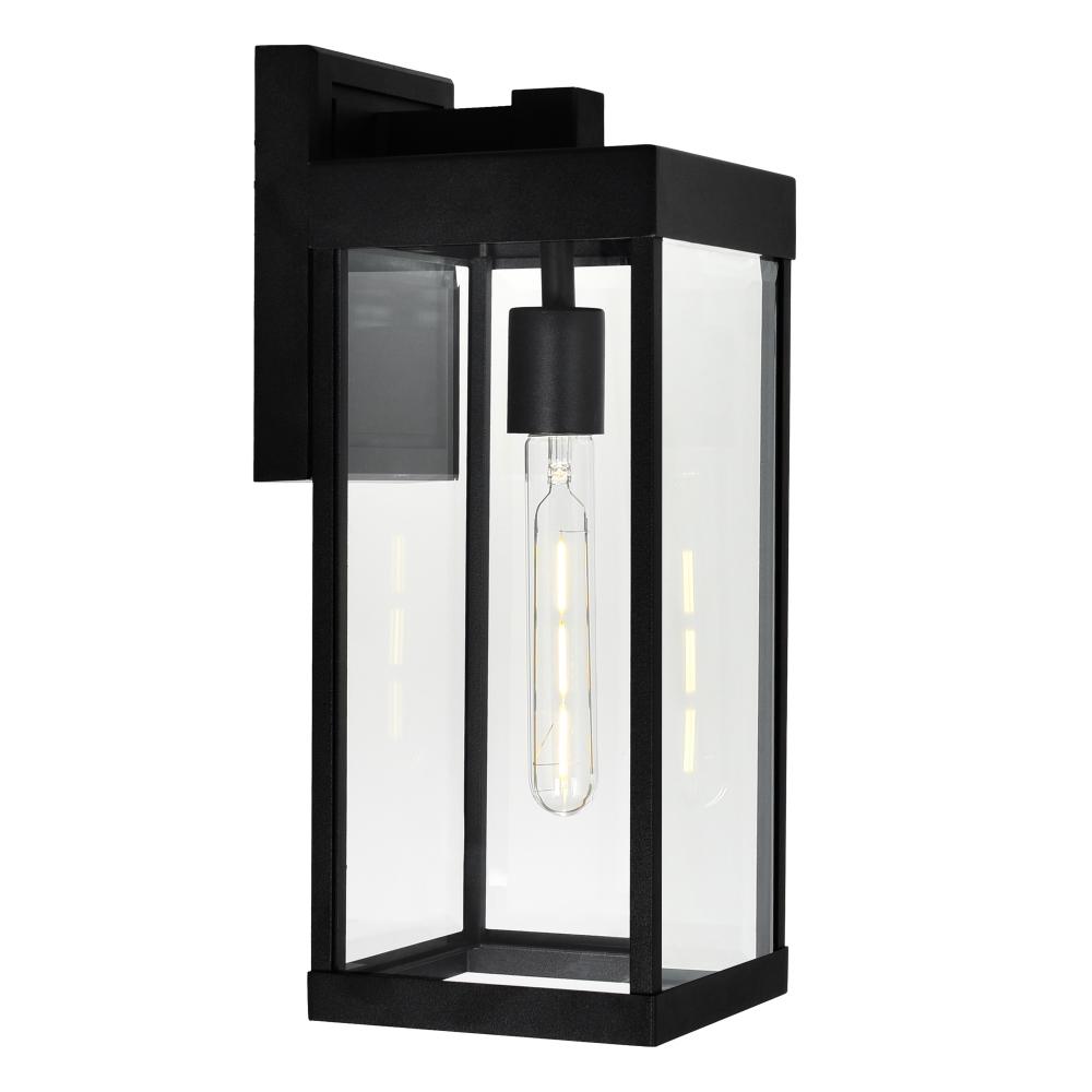 Windsor 1 Light Black Outdoor Wall Light