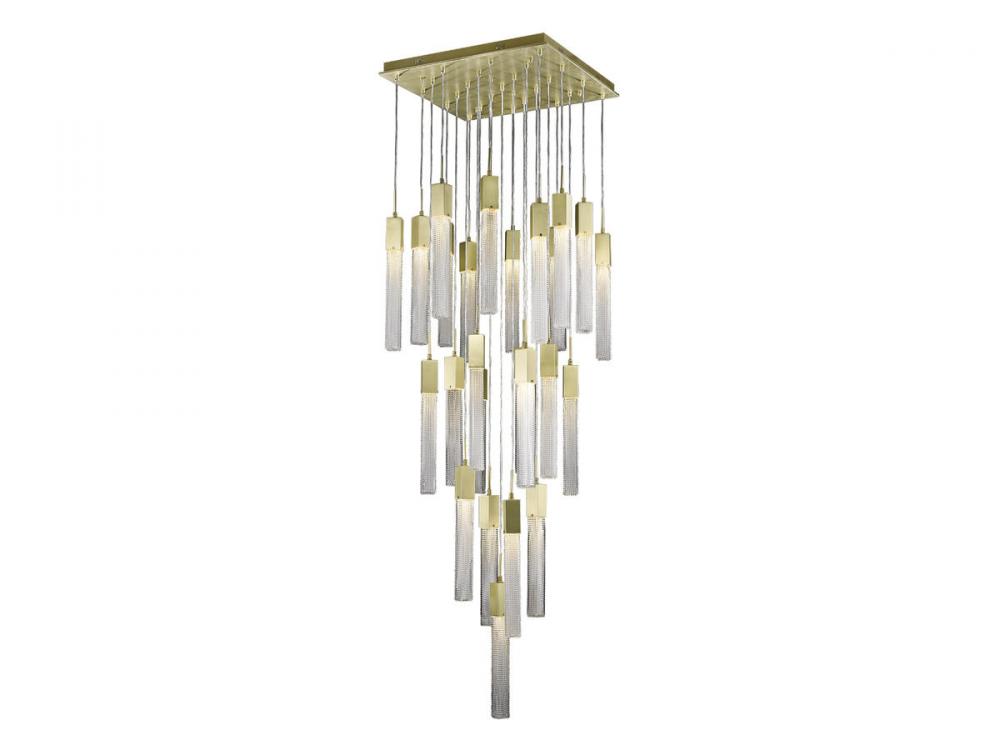 Boa Collection Black 25 Light Pendant Fixture