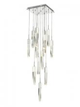 Avenue Lighting HF1905-13-AP-CH-C - The Original Aspen Collection Chrome 13 Light Pendant Fixture with Clear Crystal