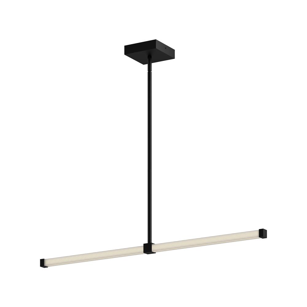 Blade 32-in Black LED Linear Pendant