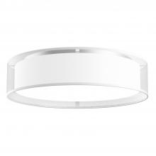 Kuzco Lighting Inc FM7920-WOR-5CCT - Dalton 20-in White Organza LED Flush Mount