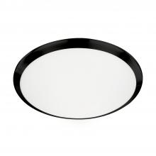 Kuzco Lighting Inc FM1515-BK-5CCT - Malta 15-in Black LED Flush Mount