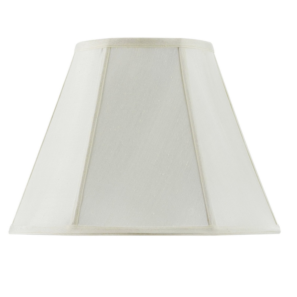 14" Tall Eggshell Fabric Shade