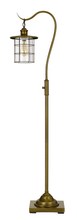 CAL Lighting BO-2668FL-BAB - Silverton Floor Lamp with Glass Shade (Edison Bulb Included)