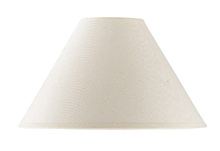 CAL Lighting SH-1022 - 8" Tall Cream Hardback Fabric Shade