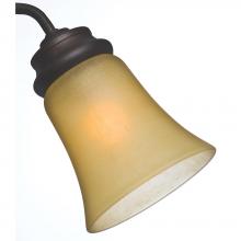 Hunter 99036 - Amber Linen Side Glass with Bell Shape