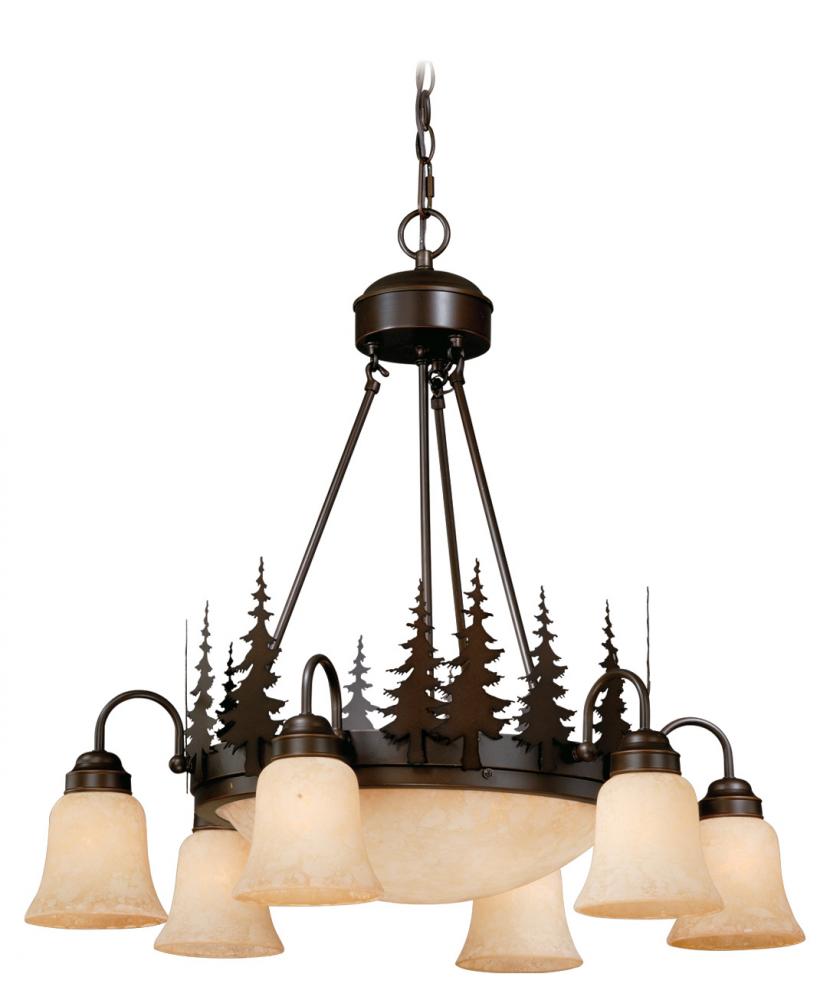 Yosemite 9L Tree Chandelier Burnished Bronze