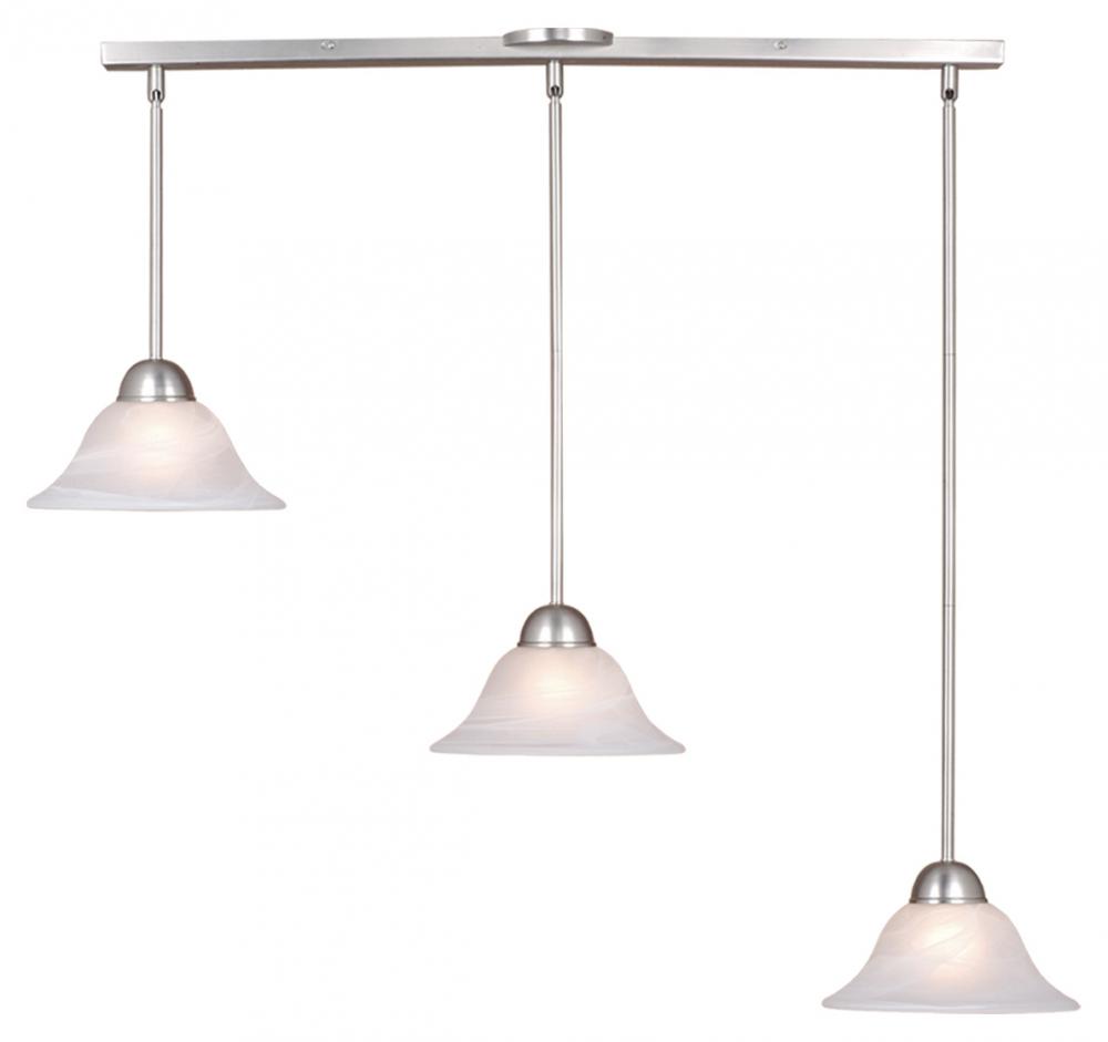 Da Vinci 3L Linear Mini Pendant Brushed Nickel