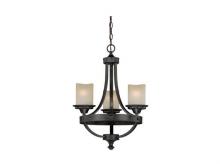 Vaxcel International H0136 - Halifax 3L Mini Chandelier Black Walnut