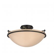 Hubbardton Forge 124304-SKT-10-SS0053 - Plain Large Semi-Flush