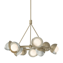 Hubbardton Forge 131068-SKT-MULT-84-85-GG0711 - Brooklyn 9-Light Double Shade Ring Pendant