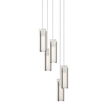 Hubbardton Forge 131124-SKT-LONG-20-GG0065 - Exos Glass 5-Light Pendant